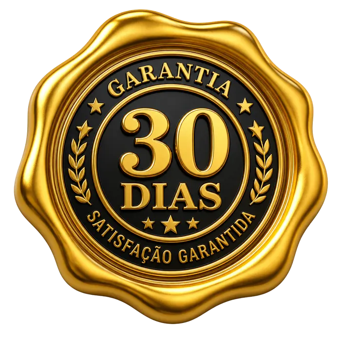 Selo de garantia de 30 dias da Printiko